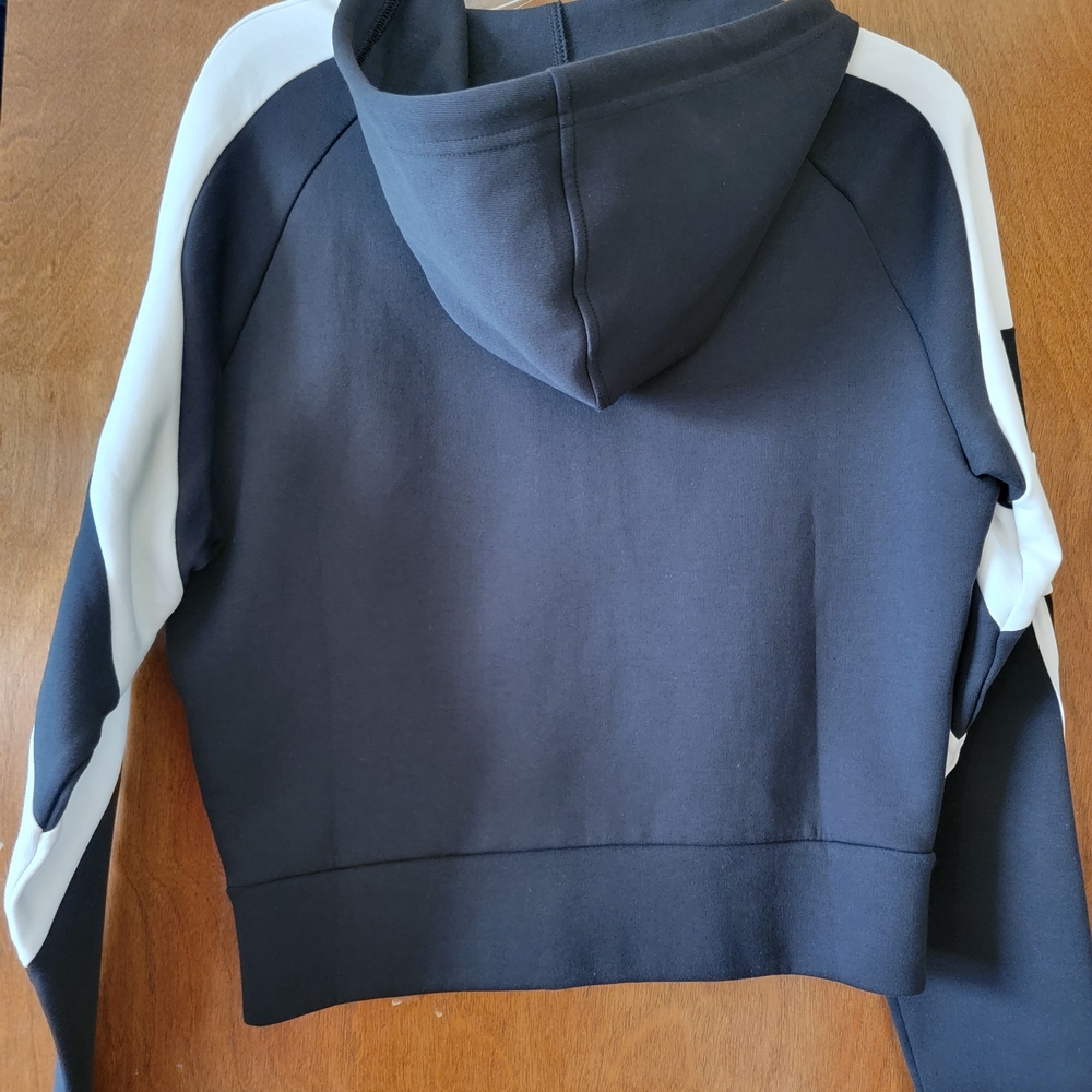 Adidas Black and White Zip-Up Hoodie - Picture 5 of 5